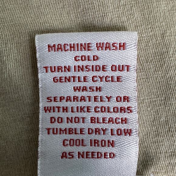 Sundance Babydoll Blouse Top Large Tan Khaki Scoop Neck Cottagecore Boho Preppy - Picture 8 of 9